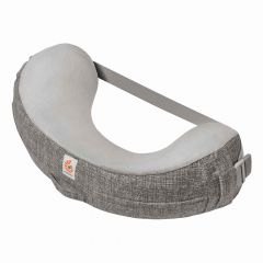 Natural Curve Nursing Pillow - Grey with Strap